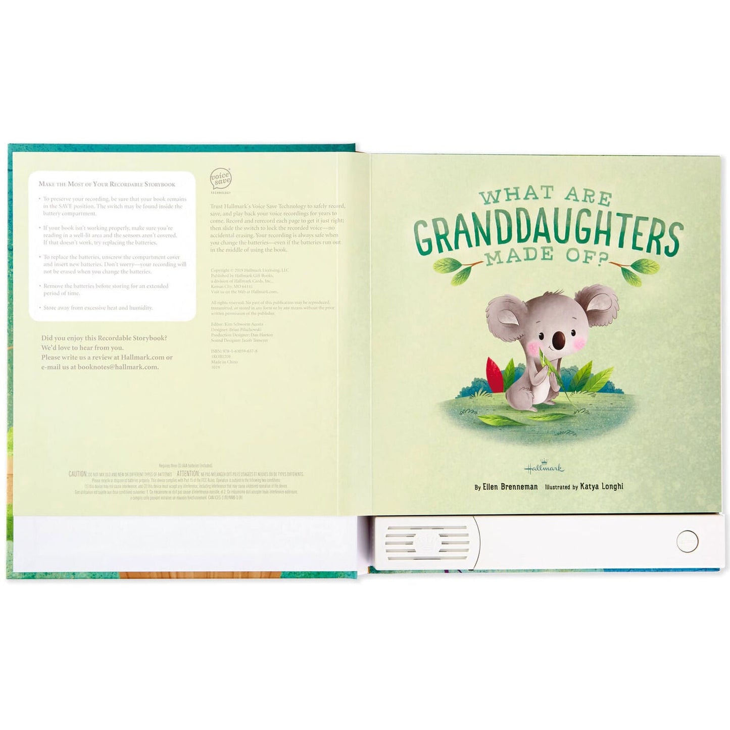 What Are Granddaughters Made Of? Recordable Storybook