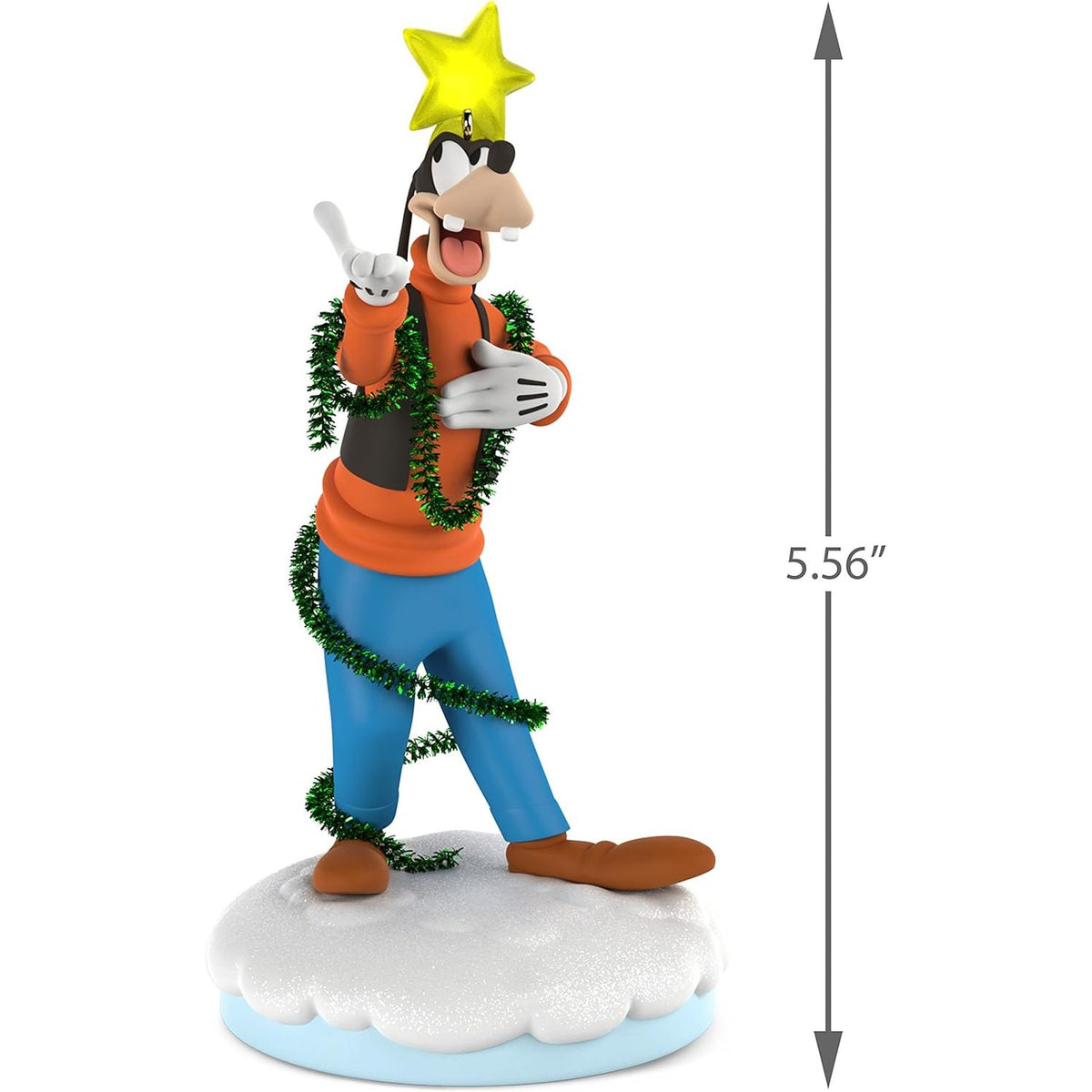 Hallmark Keepsake Ornament 2018 Year Dated, Disney Christmas Carolers Gleeful Goofy With Music and Light, Storyteller