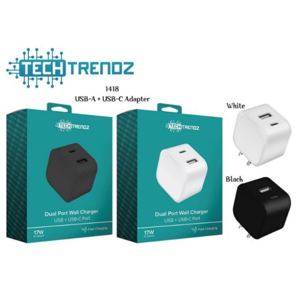 White Dual USB Adapter