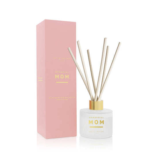 White Orchid And Soft Cotton 'Wonderful Mom' Sentiment Reed Diffuser, 3.4 fl. oz