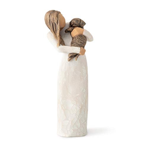 Willow Tree Adorable You (Dark Dog), Sculpted Hand-Painted Figure