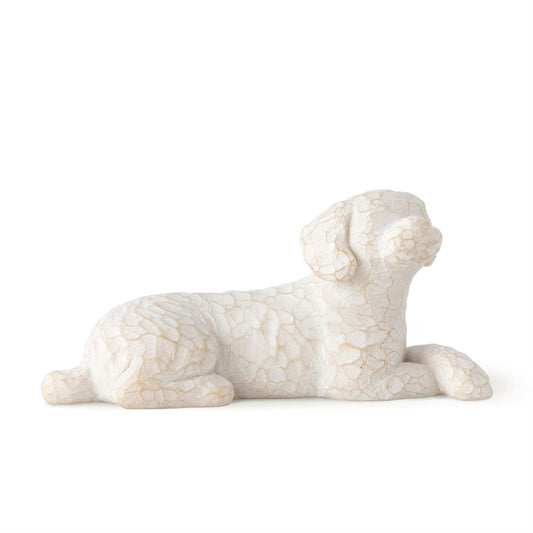 Willow Tree Love My Dog (small, lying down) Figure