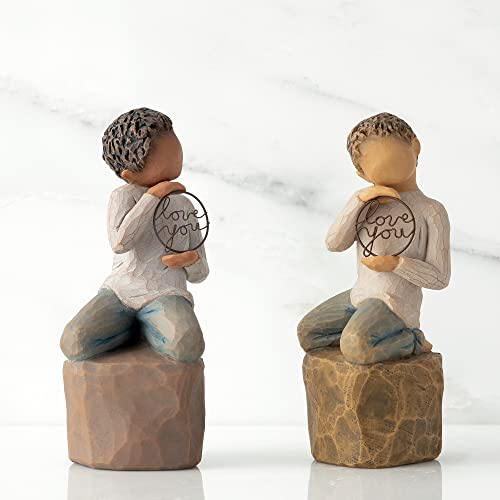 Willow Tree Love You Too (Darker Skin), Sculpted Hand-Painted Figure