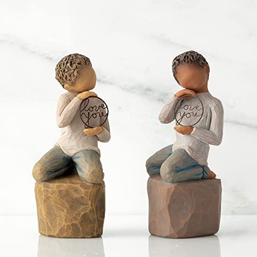 Willow Tree Love You Too (Lighter Skin), Sculpted Hand - Painted Figure