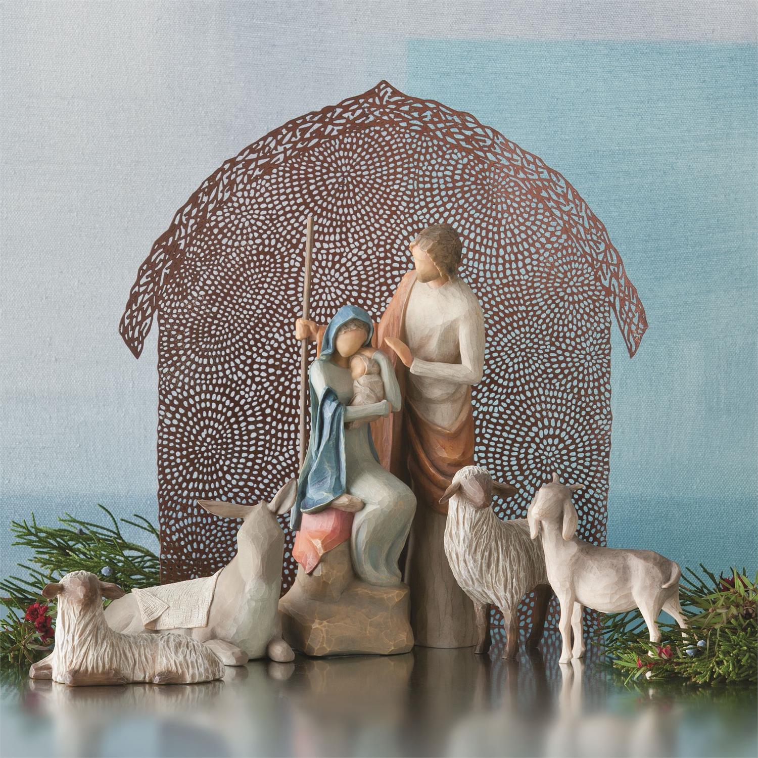 Willow Tree Sheltering Animals for The Holy Family Figurines