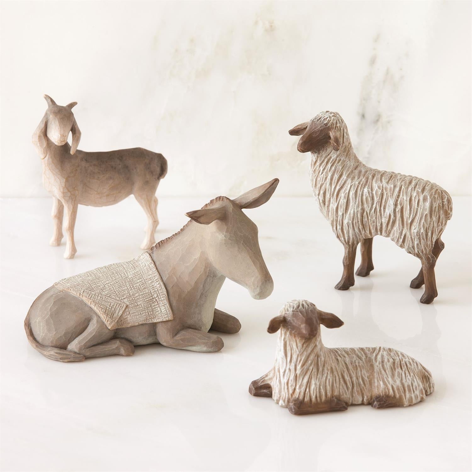 Willow Tree Sheltering Animals for The Holy Family Figurines