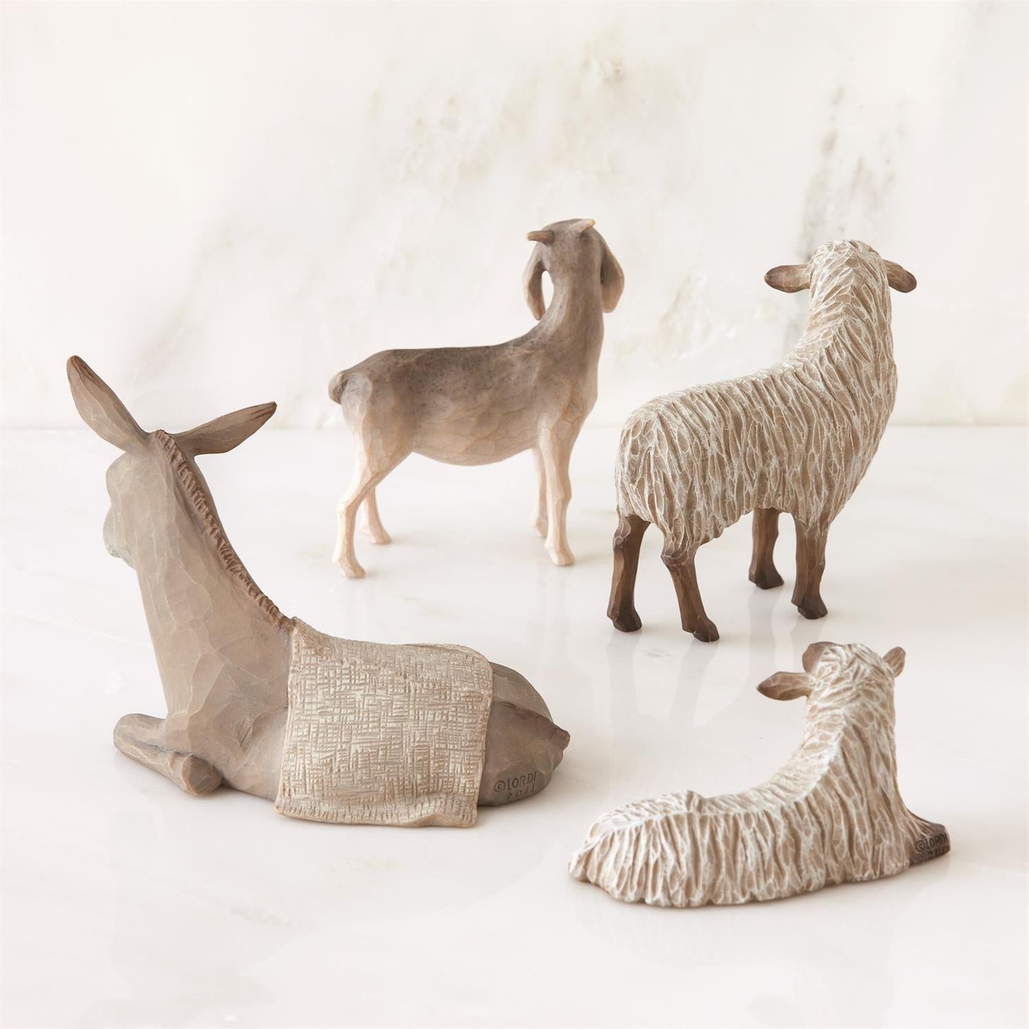 Willow Tree Sheltering Animals for The Holy Family Figurines