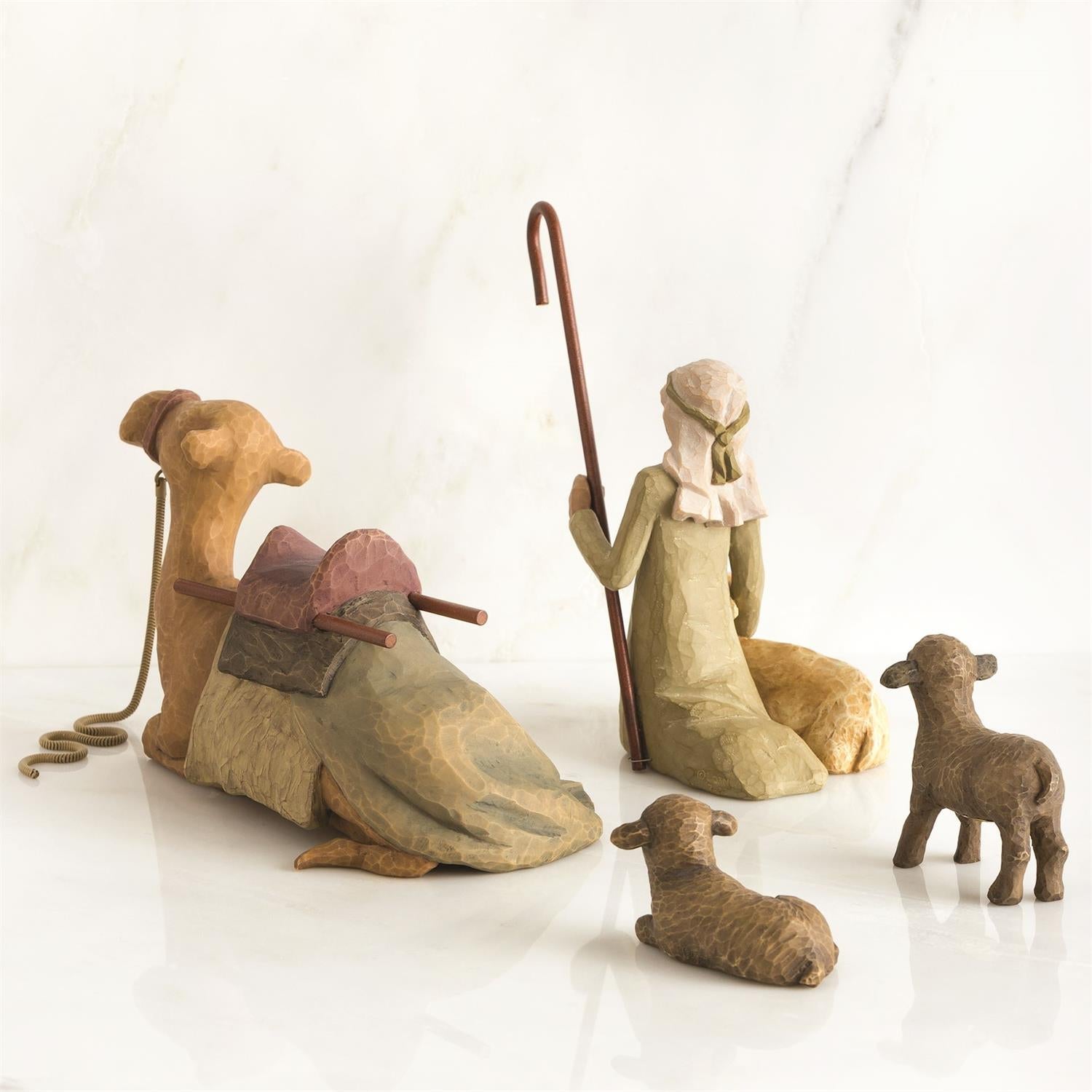 Willow Tree Shepherd and Stable Animals Figures