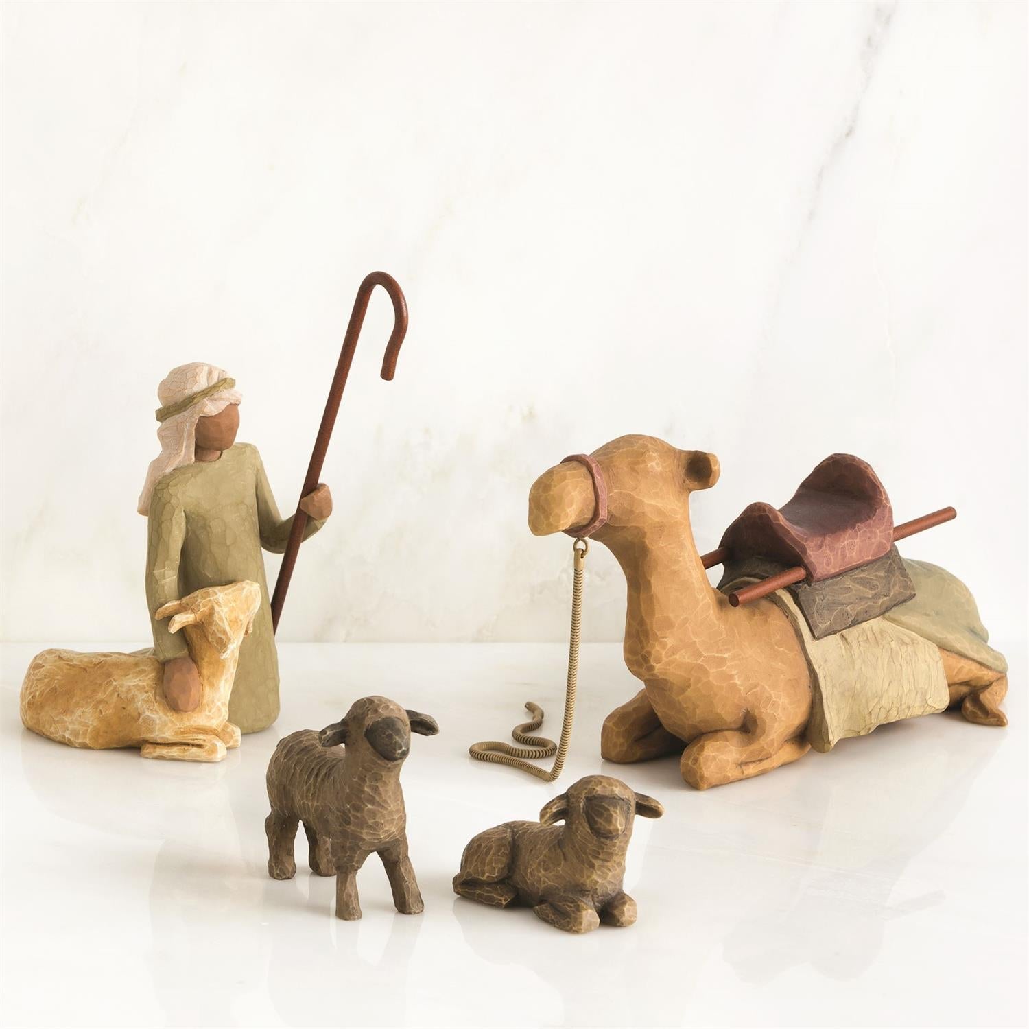 Willow Tree Shepherd and Stable Animals Figures