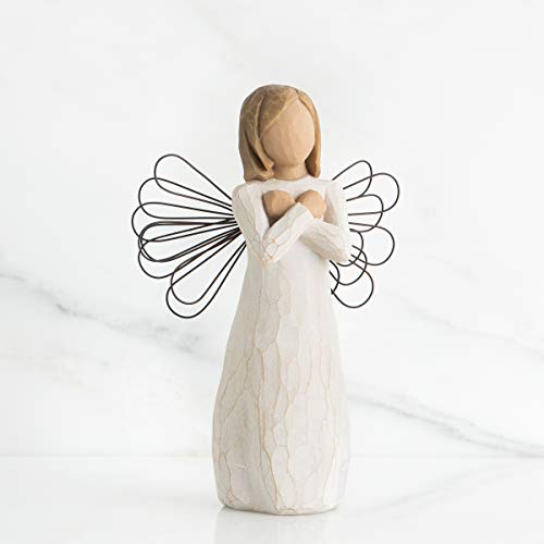 Willow Tree Sign for Love Angel Hand Painted Sculpture Figure