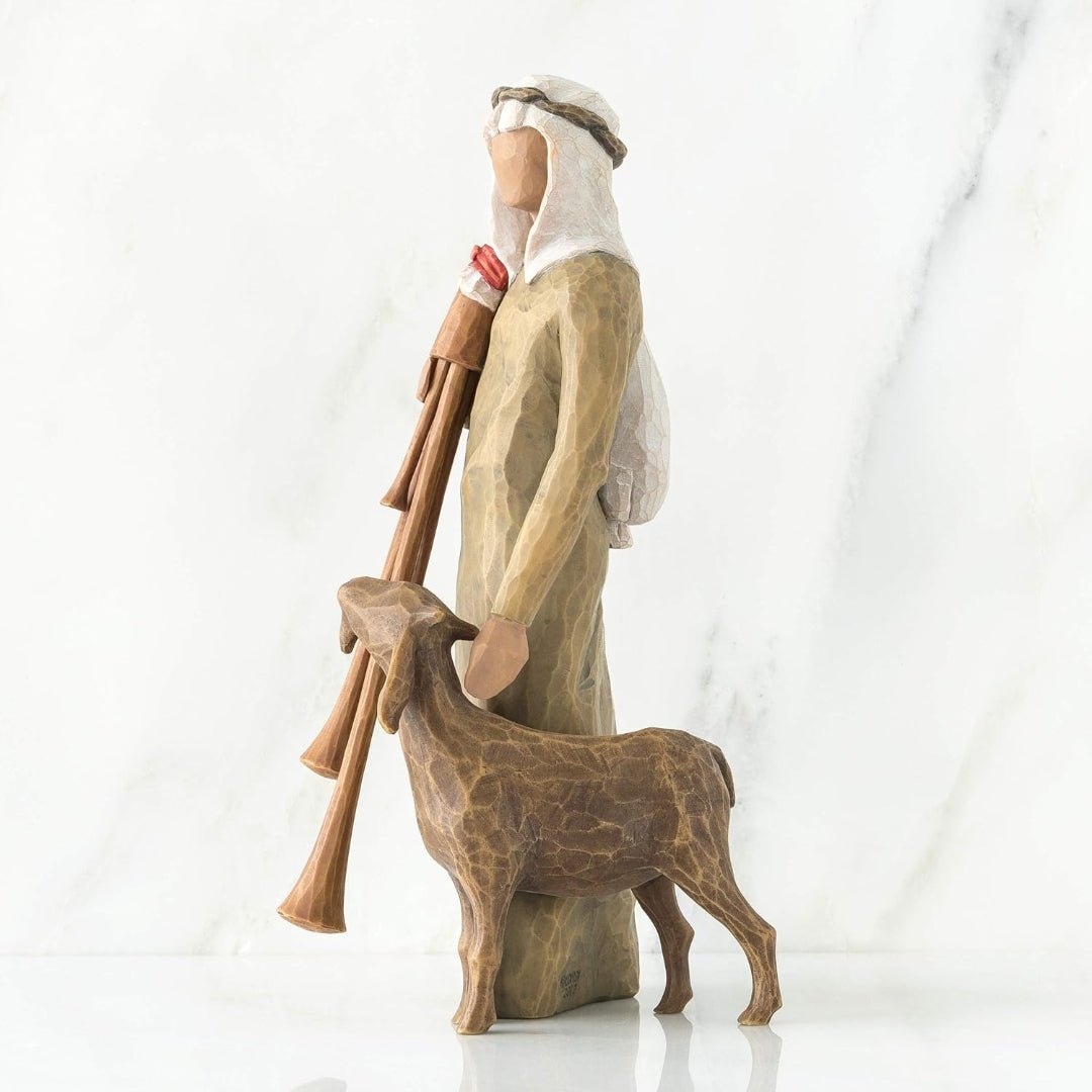 Willow Tree Zampognaro (Shepherd with Bagpipe) Figurine