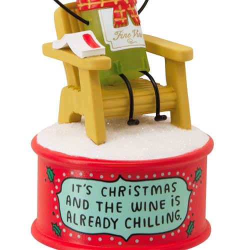 Wine is Chilling Hallmark Shoebox Ornament