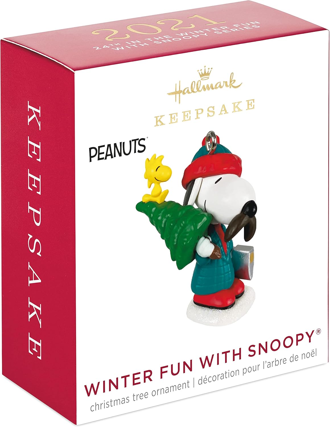 Winter Fun with Snoopy #24, Peanuts, 2021 Miniature Keepsake Ornament, 1.26"