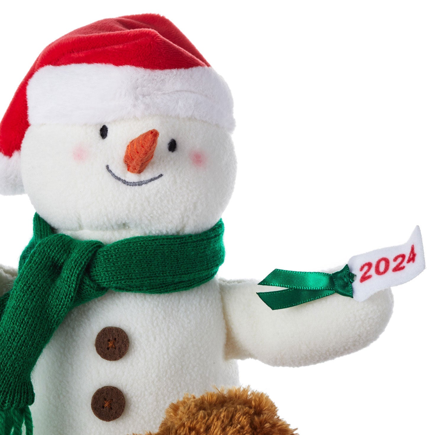 Wrapped in Joy Singing Snowman Plush With Motion, 10"