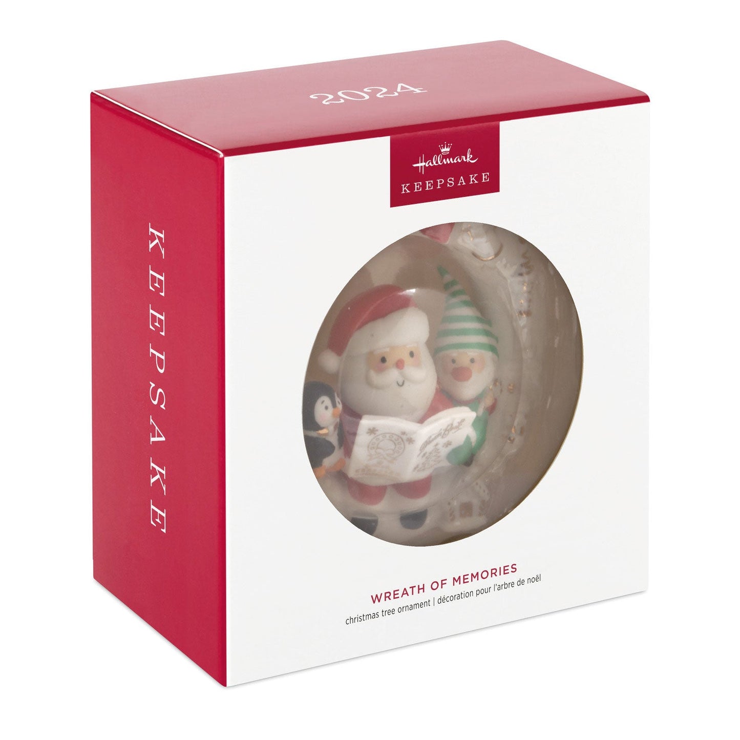 Wreath of Memories 2024 Porcelain Keepsake Ornament