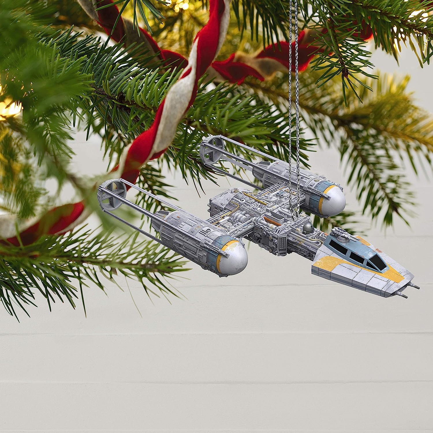 Y-Wing Starfighter, Star Wars Storytellers Collection, 2019 Keepsake Ornament with Light and Sound