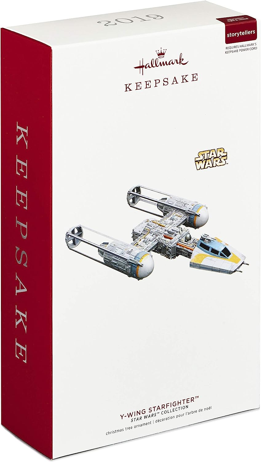 Y-Wing Starfighter, Star Wars Storytellers Collection, 2019 Keepsake Ornament with Light and Sound