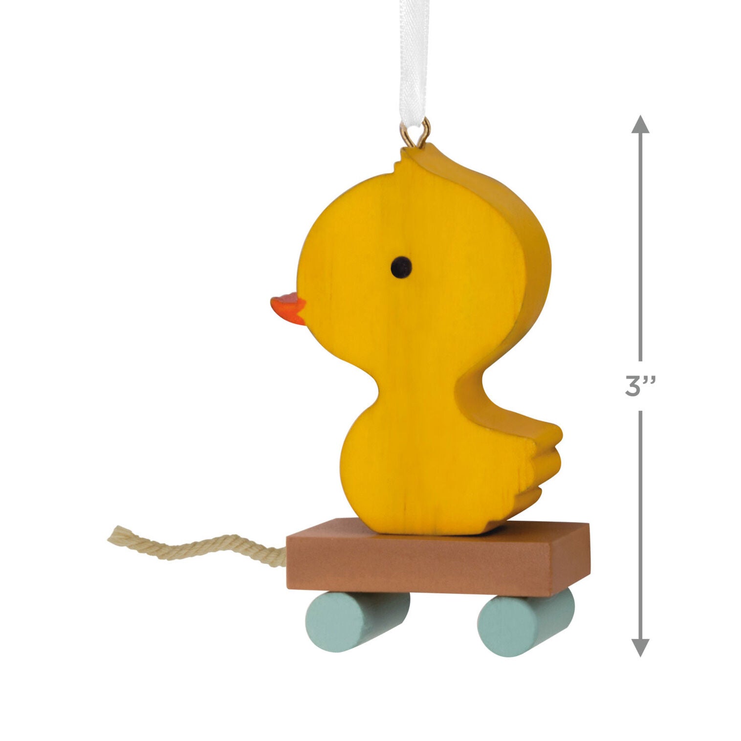 Yellow Duck Pull Toy Hallmark Ornament