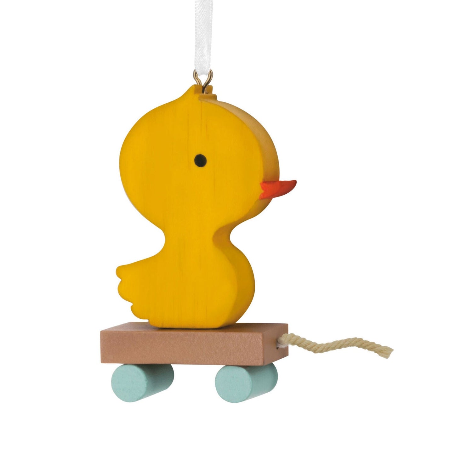 Yellow Duck Pull Toy Hallmark Ornament