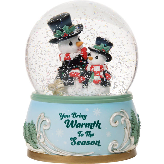 You Bring Warmth To The Season Annual Snowman Musical Snow Globe