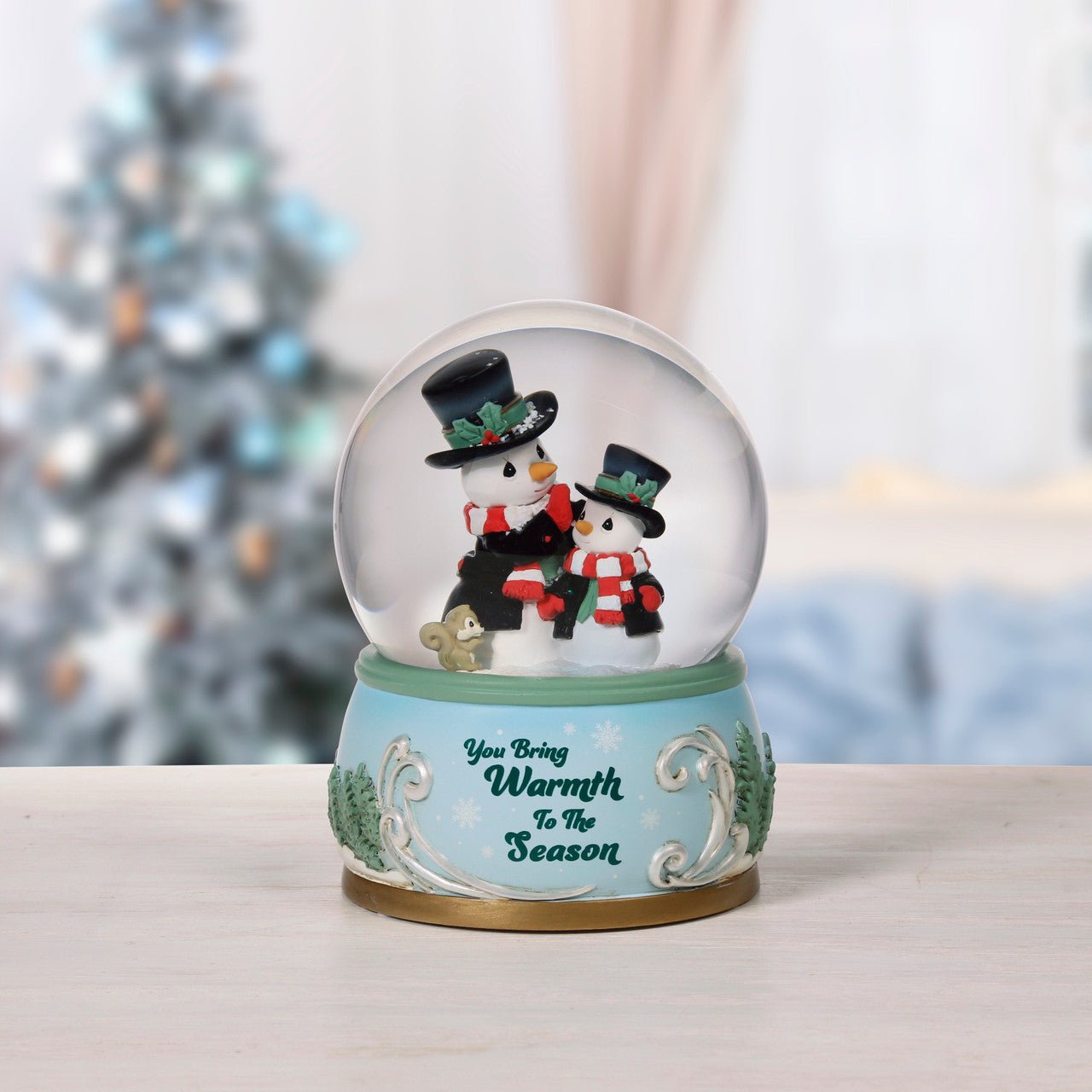 You Bring Warmth To The Season Annual Snowman Musical Snow Globe