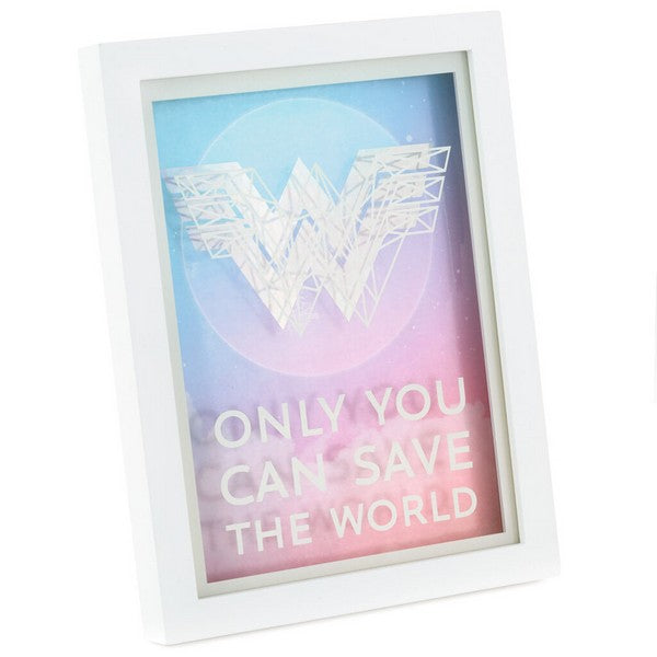 DC Comics™ Wonder Woman 1984™ Save the World Framed Quote Sign