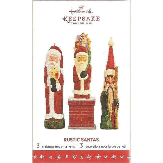 2016 Hallmark Keepsake Ornament Limited Edition Rustic Santas