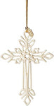 Lenox 2023 Snow Fantasies Cross Ornament