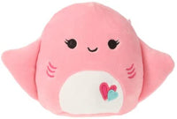 Squishmallows Valentine Squad Saxa The Pink Stingray 8"