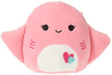 Squishmallows Valentine Squad Saxa The Pink Stingray 8"