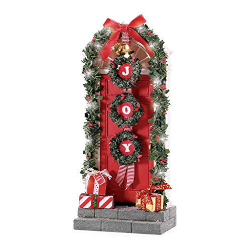 Possible Dreams Accessories Home for The Holidays Door Lit Figurine, 7 Inch