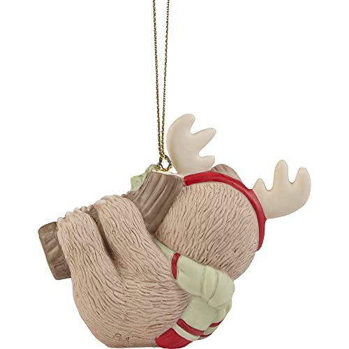 Precious Moments 221009 Slow Down for The Holidays 2022 Dated Animal Bisque Porcelain Ornament