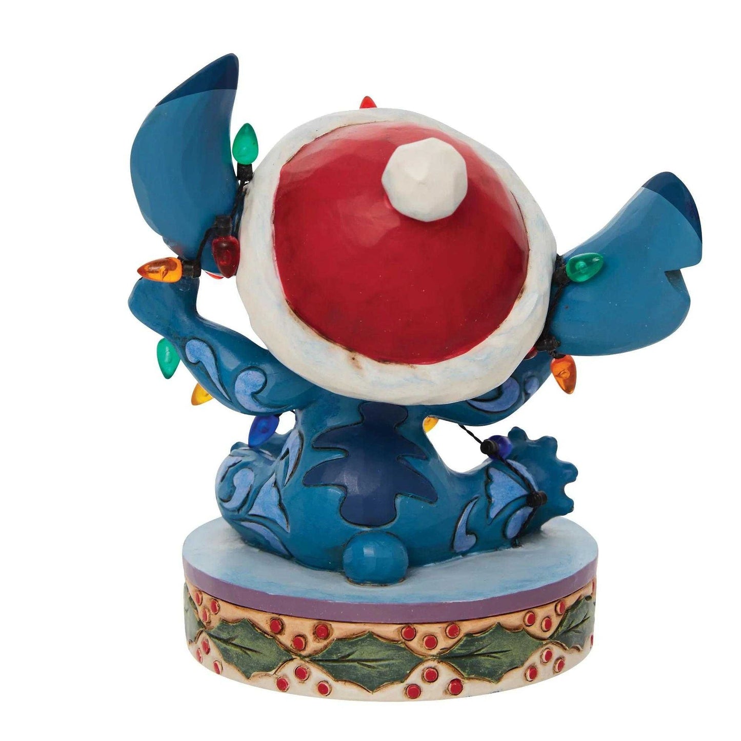 Jim Shore Disney Traditions Lilo and Stitch Wrapped in Christmas Figurine, 4.5 Inch