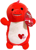 Squishmallows Valentine Squad HugMees Duster The Red Dino 10"