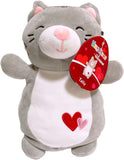 Squishmallows Valentine Squad HugMees Tally The Gray Cat 10"
