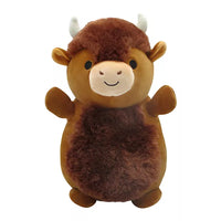 Squishmallows Hugmees Dunkie the Brown Bison 10"