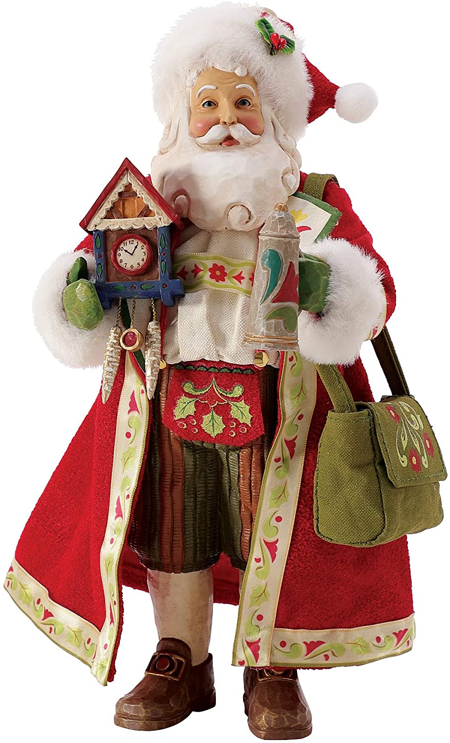 Department 56 Possible Dreams Jim Shore German Santa Der Weihnachtsmann Figurine, 10.5 Inch,