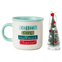 Hallmark Channel Coffee Cozy Mug and Christmas Tree Ornament, Set of 2