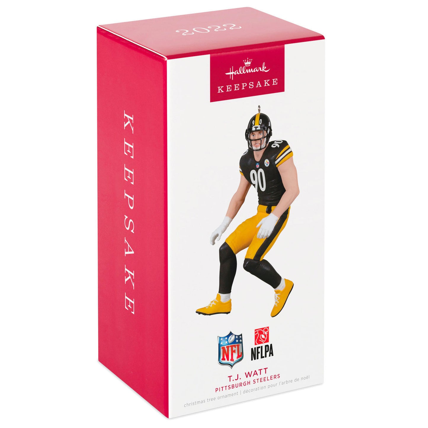 Hallmark Keepsake Ornament 2022, NFL Pittsburgh Steelers T.J. Watt