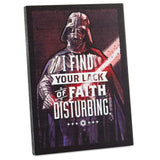 Darth Vader "I Find Your Lack Of Faith Disturbing" Wood Quote Sign