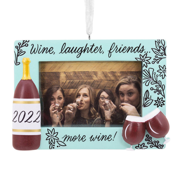 Wine Laughter Friends Dated 2022 Tree Trimmer Ornament