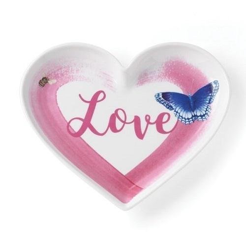 Butterfly Meadow Everyday Celebrations 7" Love Heart Dish by Lenox