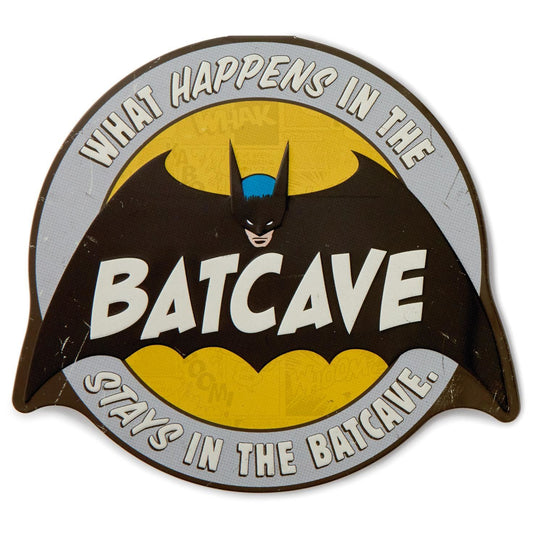DC Comics Batcave Embossed Metal Sign