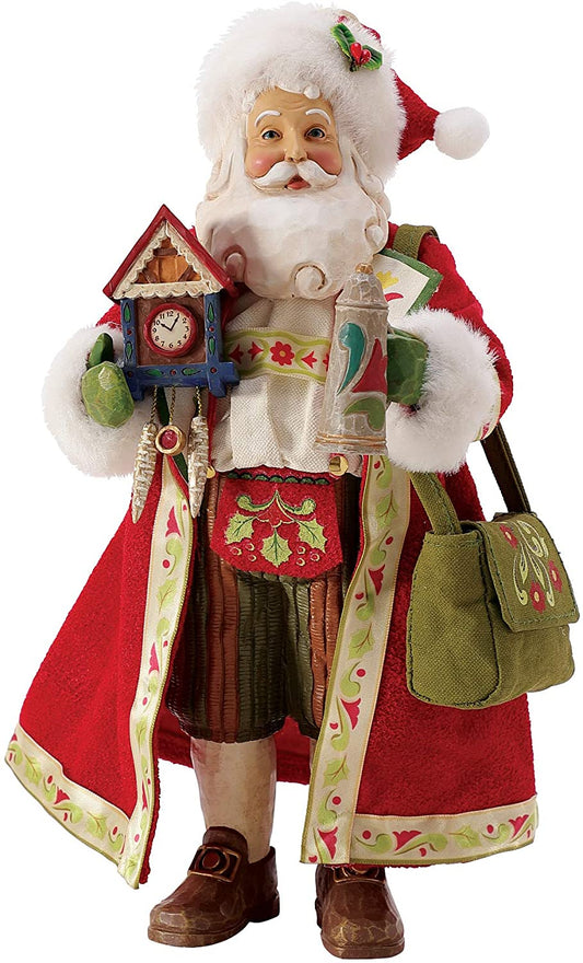 Department 56 Possible Dreams Jim Shore German Santa Der Weihnachtsmann Figurine, 10.5 Inch,