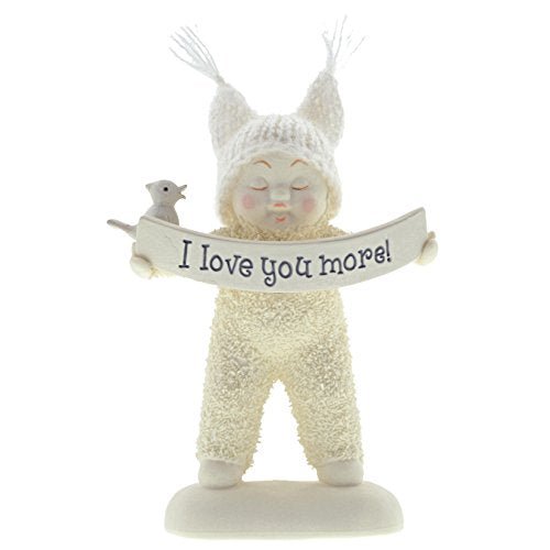 Department 56 Snowbabies ?ǣI Love You More?ǥ Porcelain Figurine, 4.5?ǥ