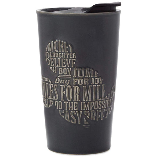 Disney Mickey Mouse Words Silhouette Travel Mug, 10oz