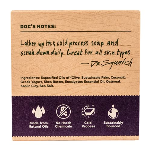Dr. Squatch All Natural Bar Soap, Eucalyptus Greek Yogurt