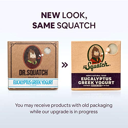 Dr. Squatch All Natural Bar Soap, Eucalyptus Greek Yogurt