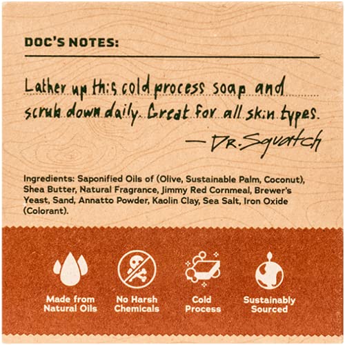 Dr. Squatch All Natural Bar Soap, Wood Barrel Bourbon