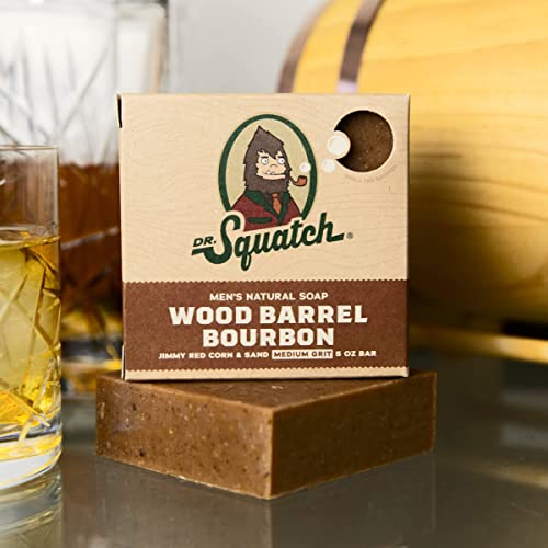 Dr. Squatch All Natural Bar Soap, Wood Barrel Bourbon